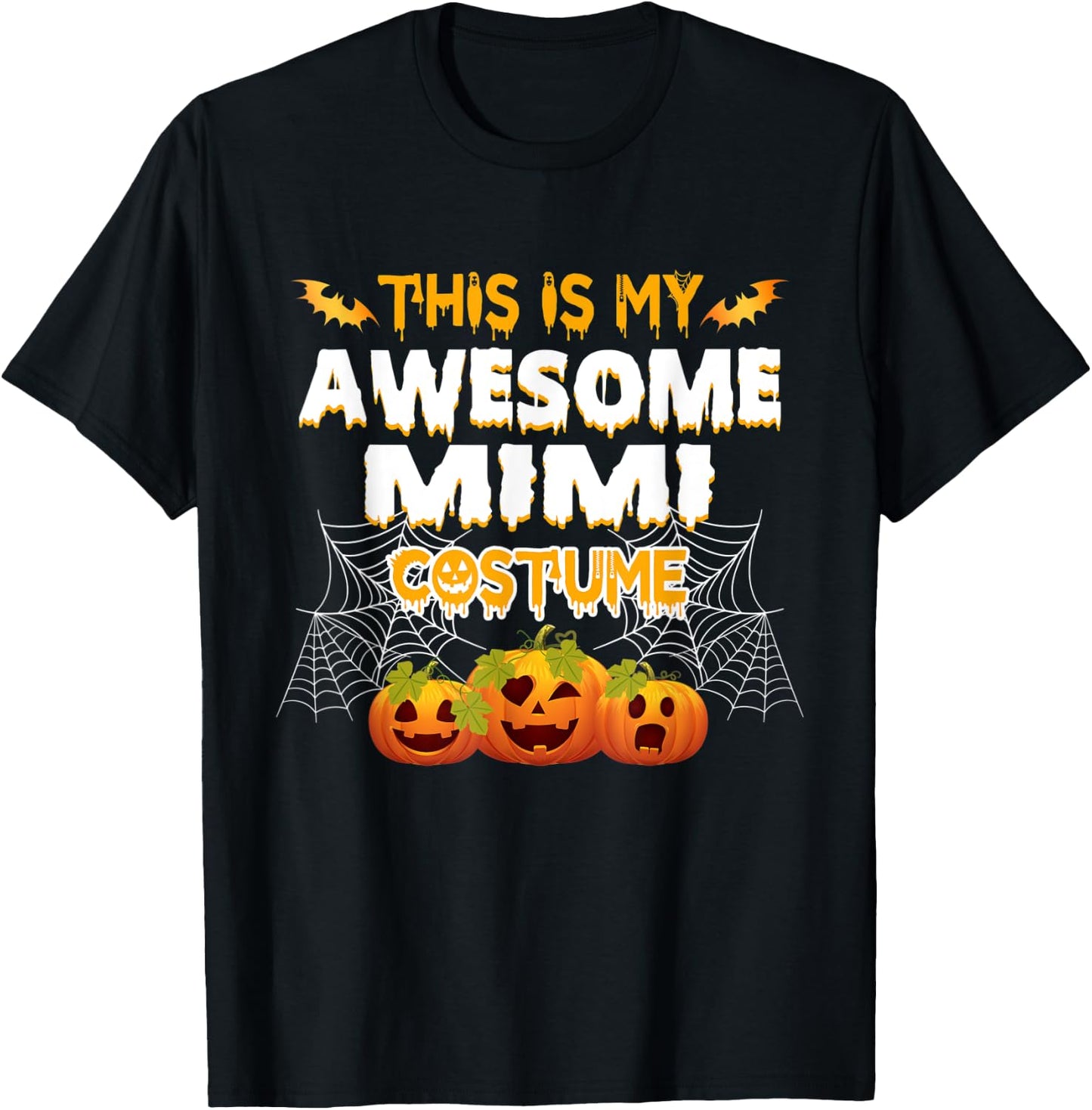 This Is My Awesome Mimi Costume Halloween Gift T-Shirt - T-Shirt | Black