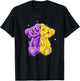 Purple and Golds Evil Twin-gold & Purple Color Graphic T-Shirt - T-Shirt | Black