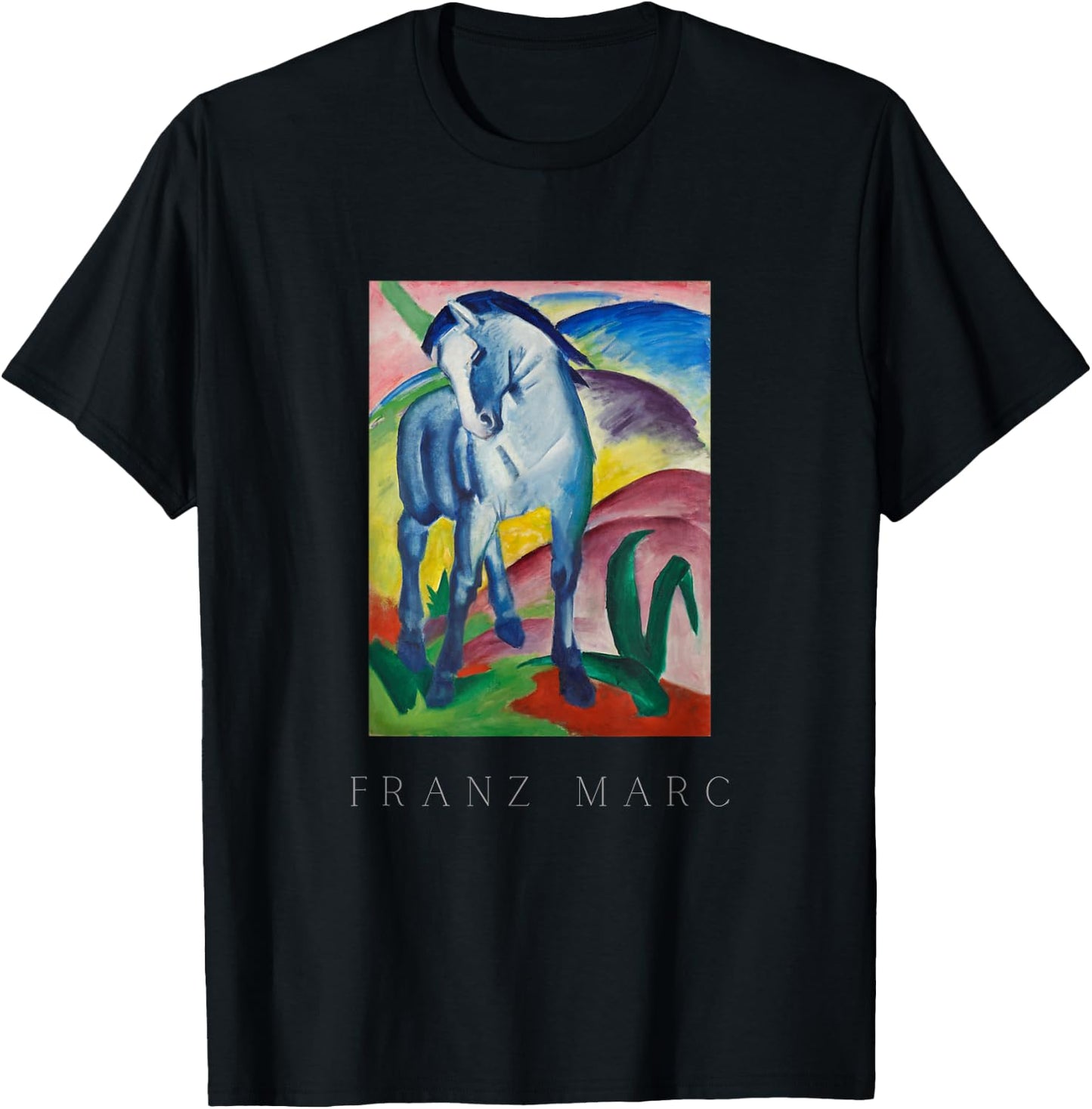 Blue Horse Franz Marc T-Shirt - T-Shirt | Black