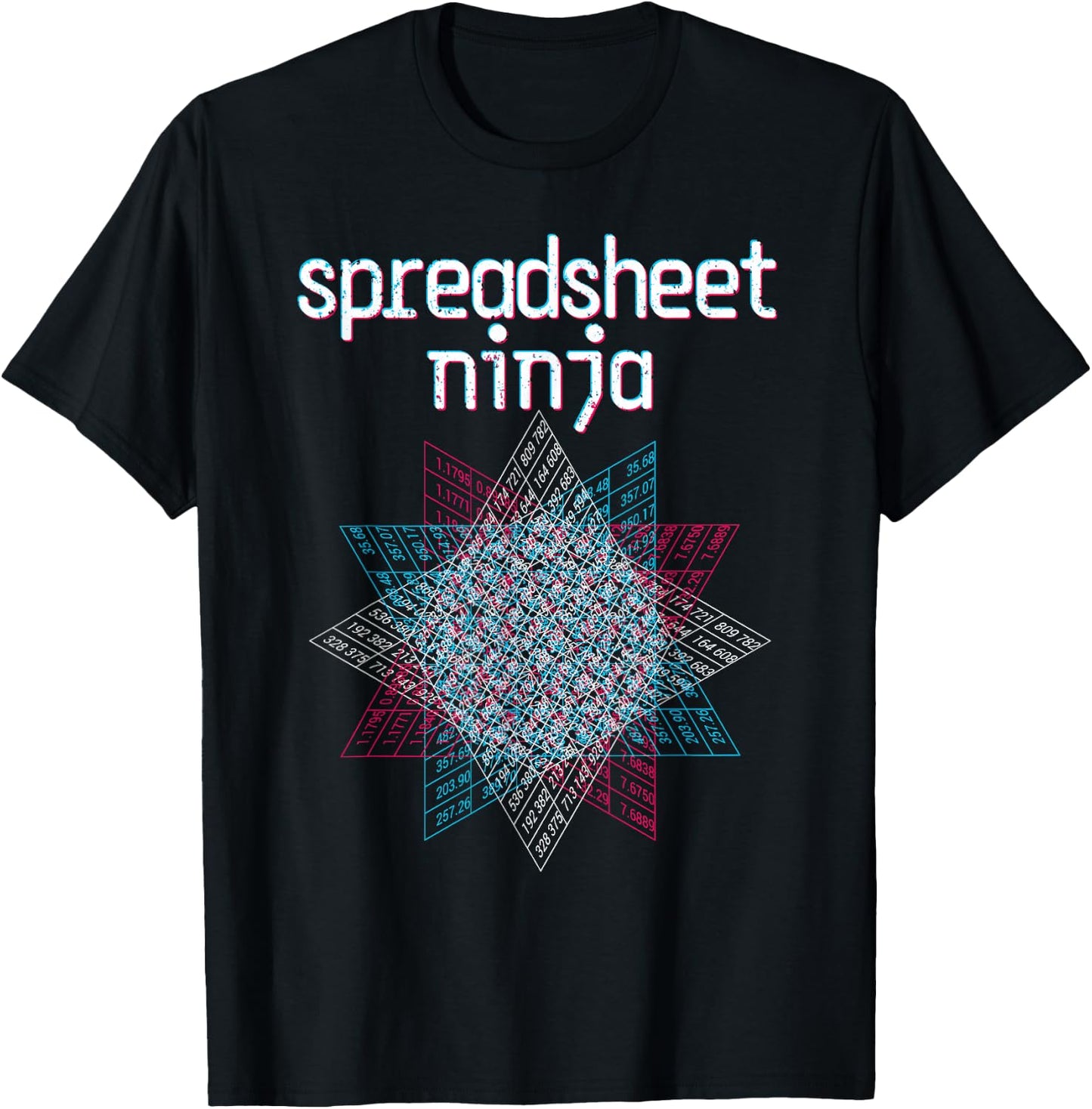 Spreadsheet Ninja. Funny, Nerdy Data Scientist Geek T-Shirt - T-Shirt | Black