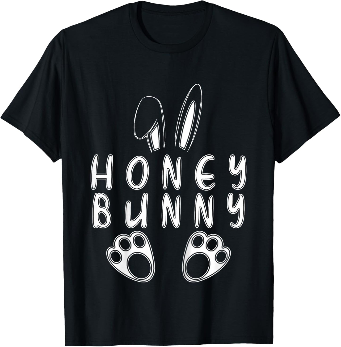 Easter Pajamas Toddler Easter Honey Bunny Easter For Kids T-Shirt - T-Shirt | Black
