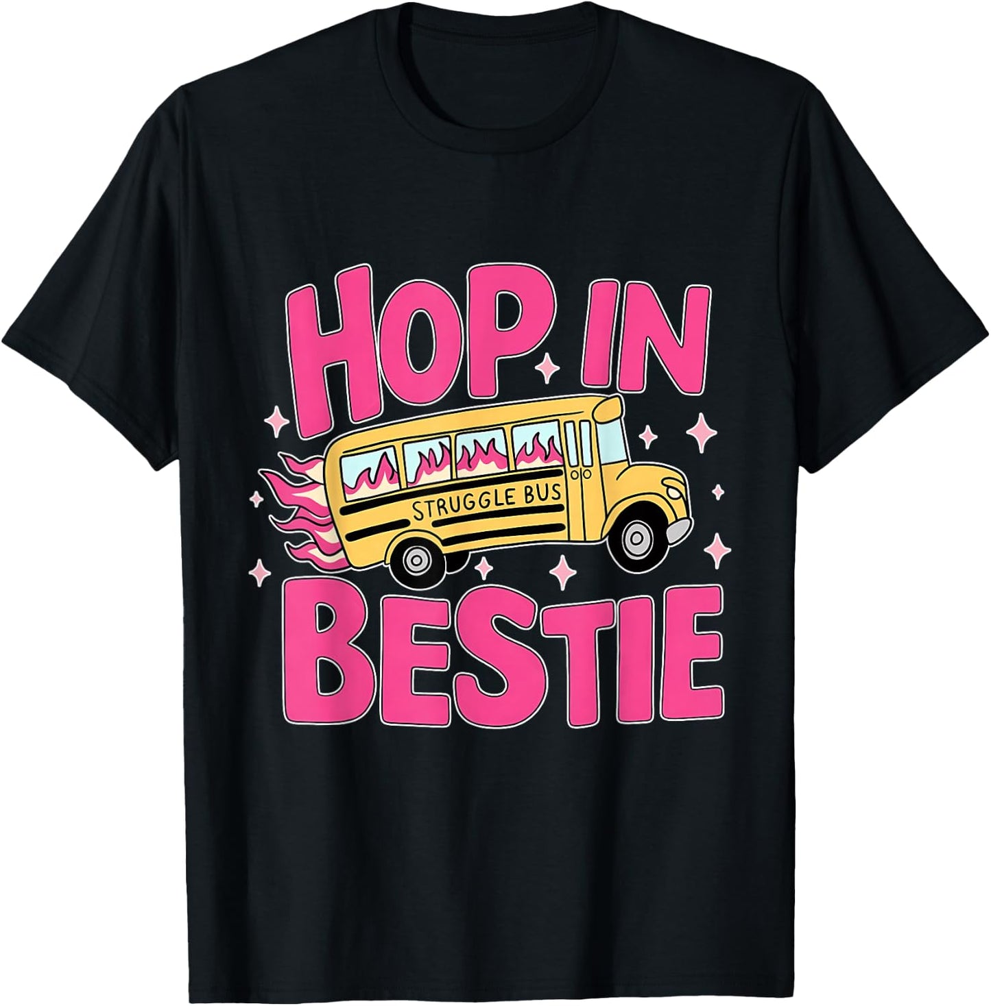 Funny Struggle Bus T-Shirt - T-Shirt | Black