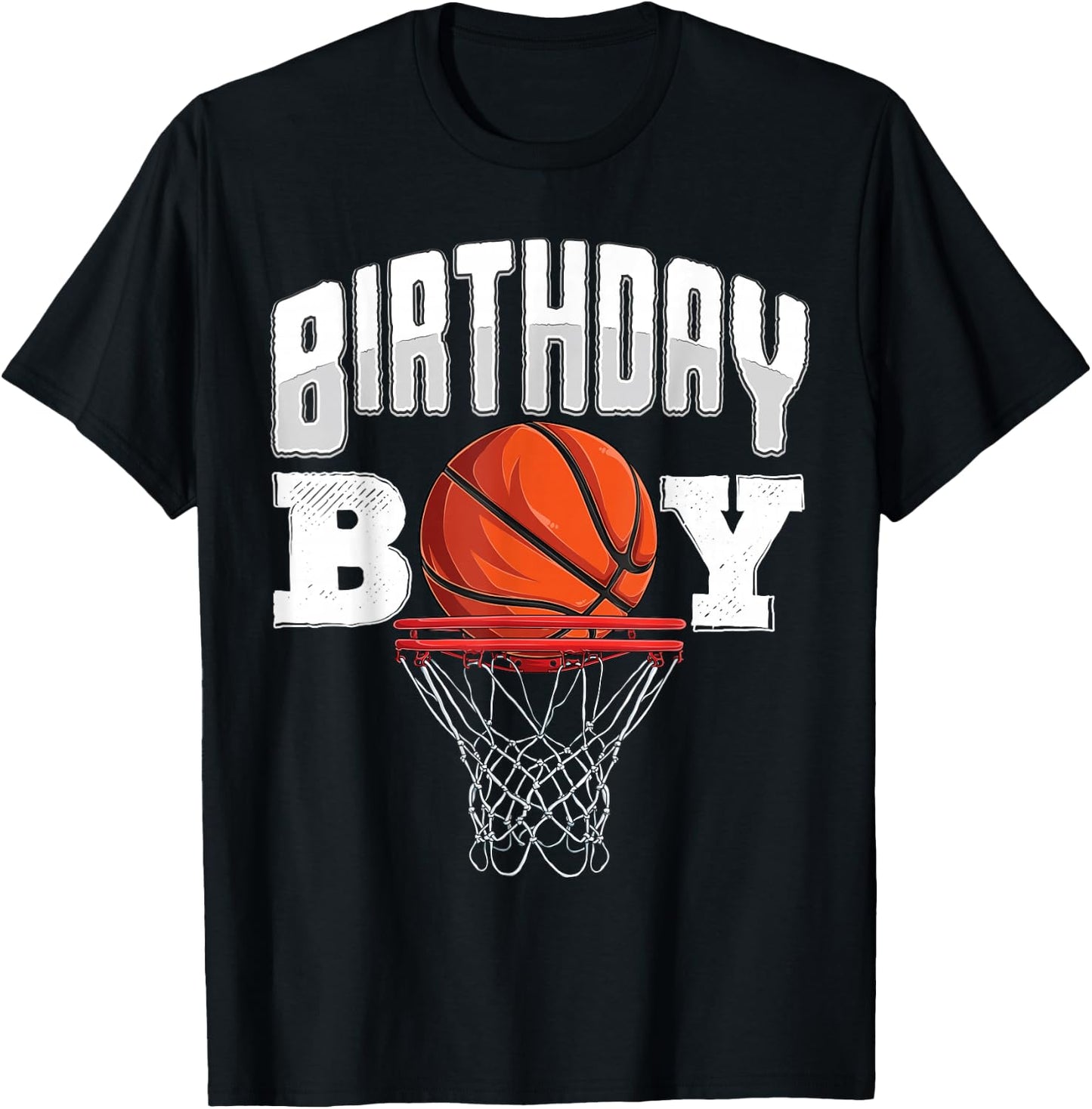 Basketball Birthday Boy Player Basketball Player Birthday T-Shirt - T-Shirt | Black
