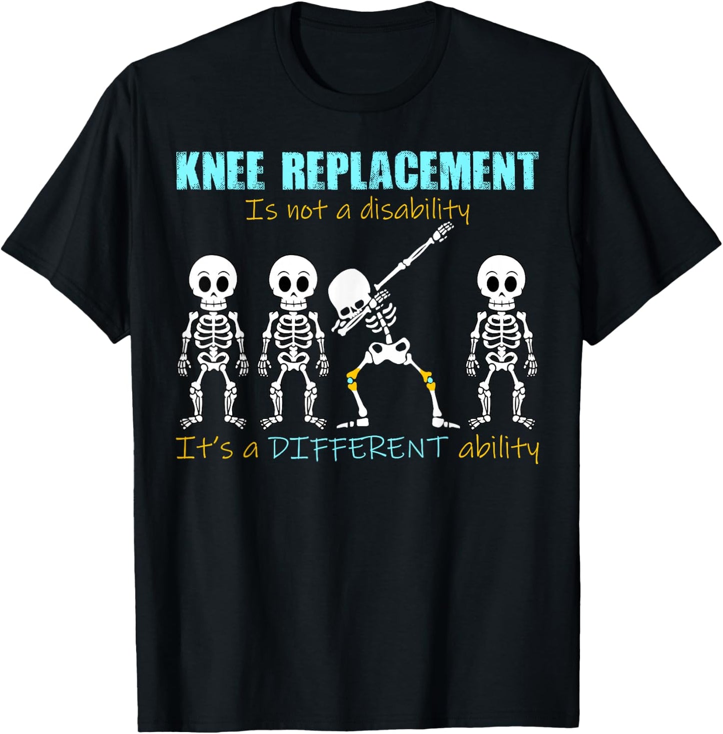 Knee Replacement Surgery Black Small Knee Replacement Recovery ACL Surgery Arthroplasty Graphic Novelty T-Shirt - T-Shirt | Black