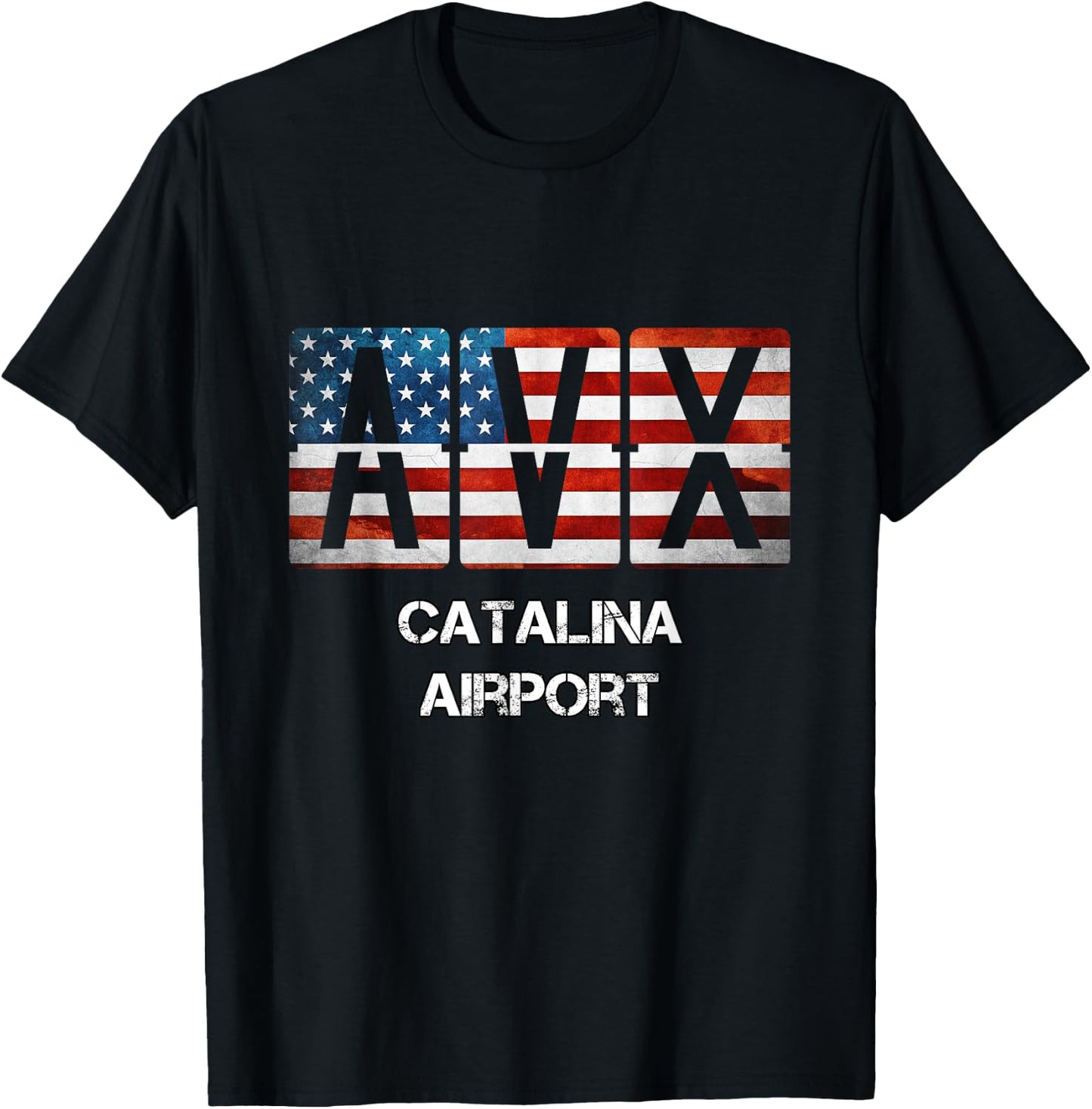 Catalina Airport AVX Aviation Pilot T-Shirt - T-Shirt | Black