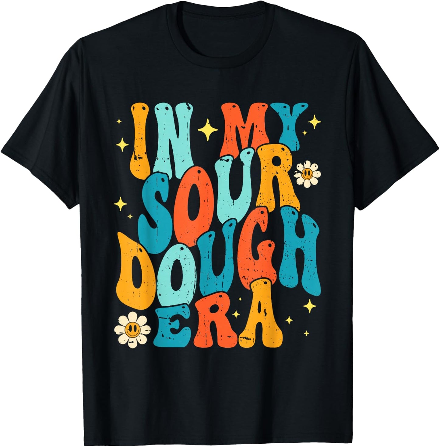 In My Bread Making Era Bread Baking Sourdough Enthusiast T-Shirt - T-Shirt | Black