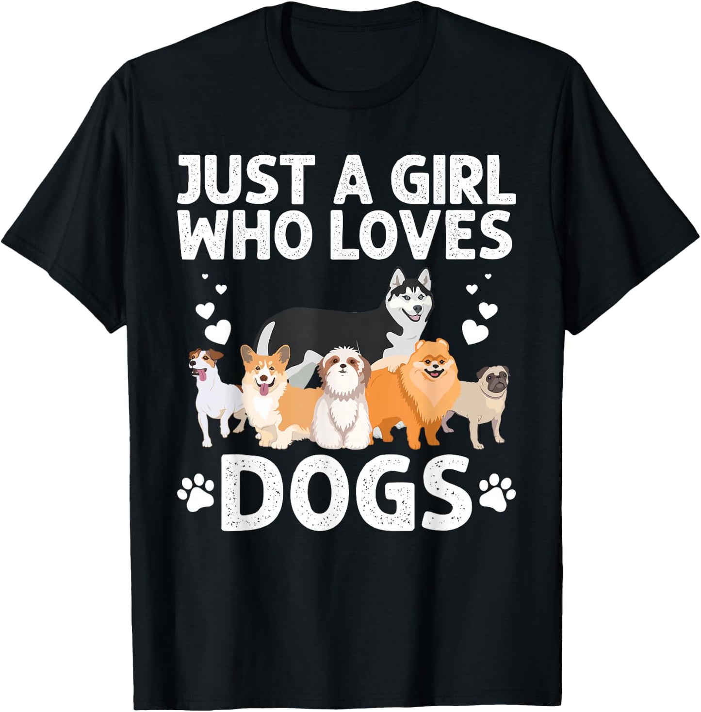 Cool Dog Lover Girls Groomer Handler Dog Lady T-Shirt - T-Shirt | Black