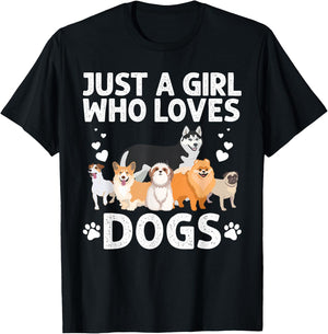 Cool Dog Lover Girls Groomer Handler Dog Lady T-Shirt - T-Shirt | Black