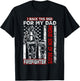 I Back The Red For My Dad Proud Son Firefighter Fathers Day T-Shirt - T-Shirt | Black