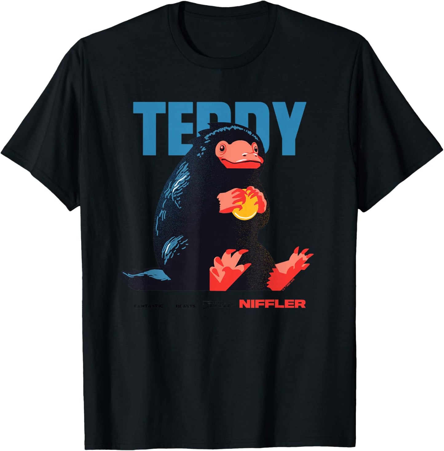 Fantastic Beasts 3 Teddy The Niffler T-Shirt - T-Shirt | Black