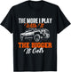 The More I Play With It The Bigger It Gets - Lifted Truck T-Shirt - T-Shirt | Black