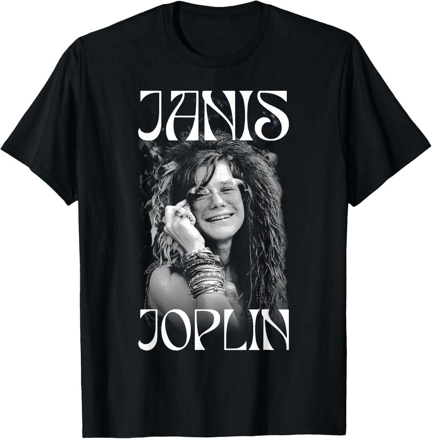 Janis Joplin Fashion Icon T-Shirt - T-Shirt | Black