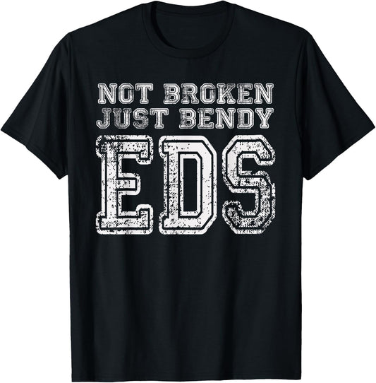 Not Broken Just Bendy EDS Awareness T-Shirt - T-Shirt | Black