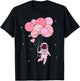 Astronaut Planets Funny Space Lovers Kids Girls Women T-Shirt - T-Shirt | Black