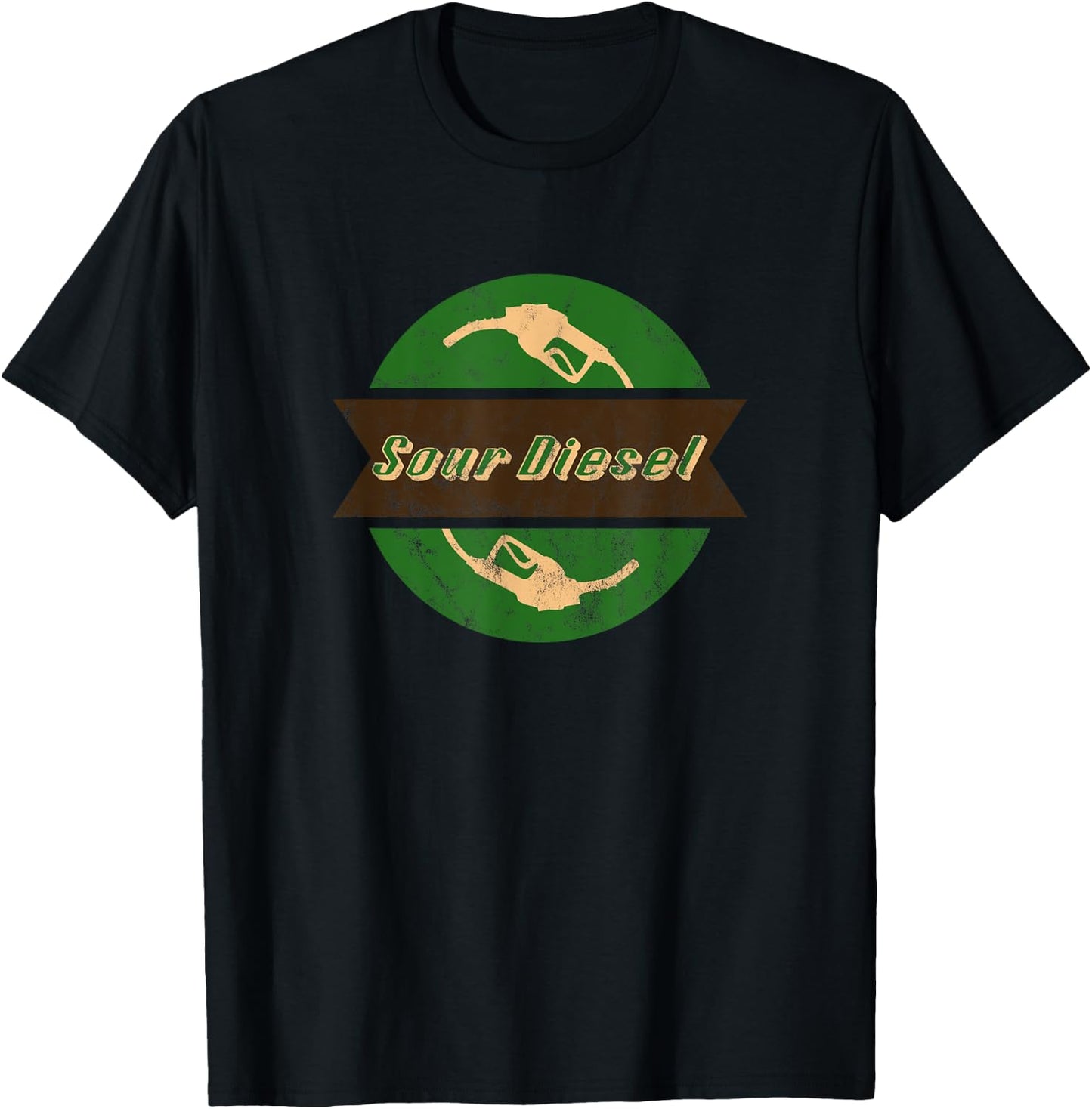 Sour Diesel Cannabis Weed Stoner Pothead Gift Funny T-Shirt - T-Shirt | Black