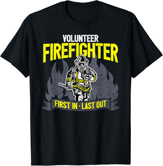 Fire Fighter I Fire Department I Fire Brigade I Fireman T-Shirt - T-Shirt | Black