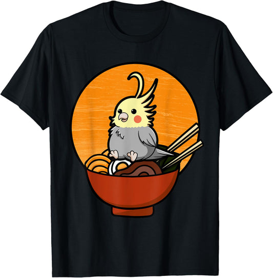 Cockatiel Cockatoo Lutino Quarrion Weiro Bird Parrot Tiel T-Shirt - T-Shirt | Black
