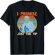 I Promise Just The Tip I Retro Endoscopy, Colonoscopy Humour T-Shirt - T-Shirt | Black