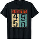 Oldometer 50th Birthday 49-50 Years Old Joke T-Shirt - T-Shirt | Black