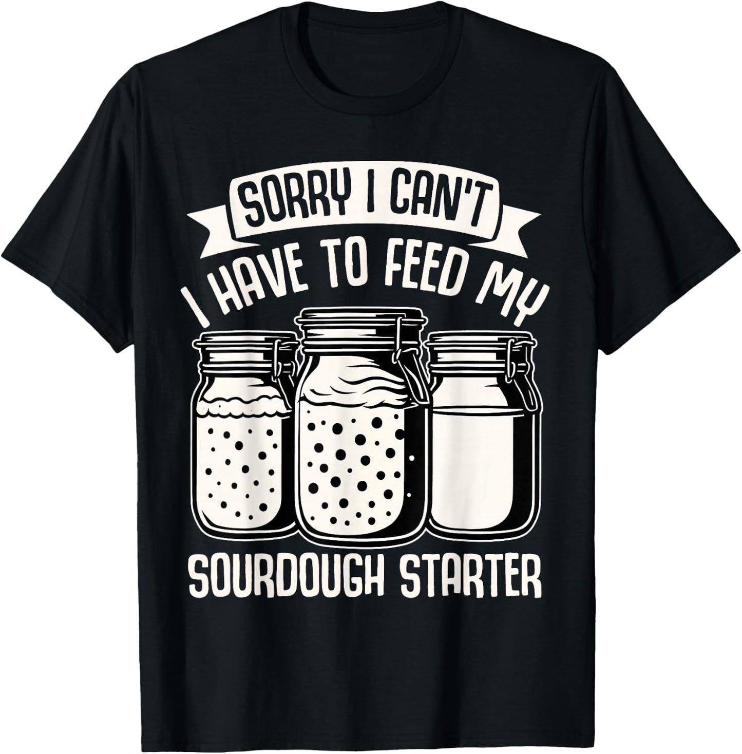 Baking Lover Sorry Cant Sourdough Funny Cupcake Pastry Baker T-Shirt - T-Shirt | Black