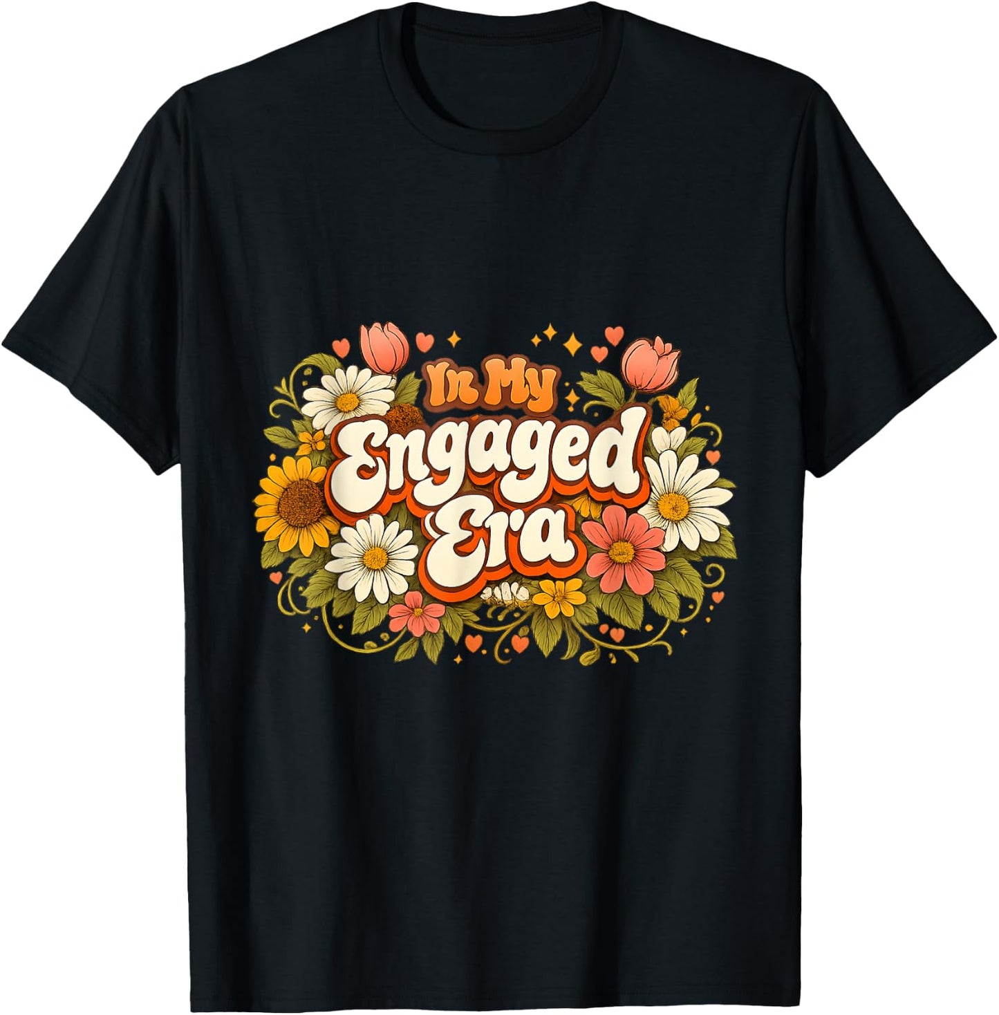 in My Engaged Era, Bridal Shower & Bachelorette Party, Women T-Shirt - T-Shirt | Black