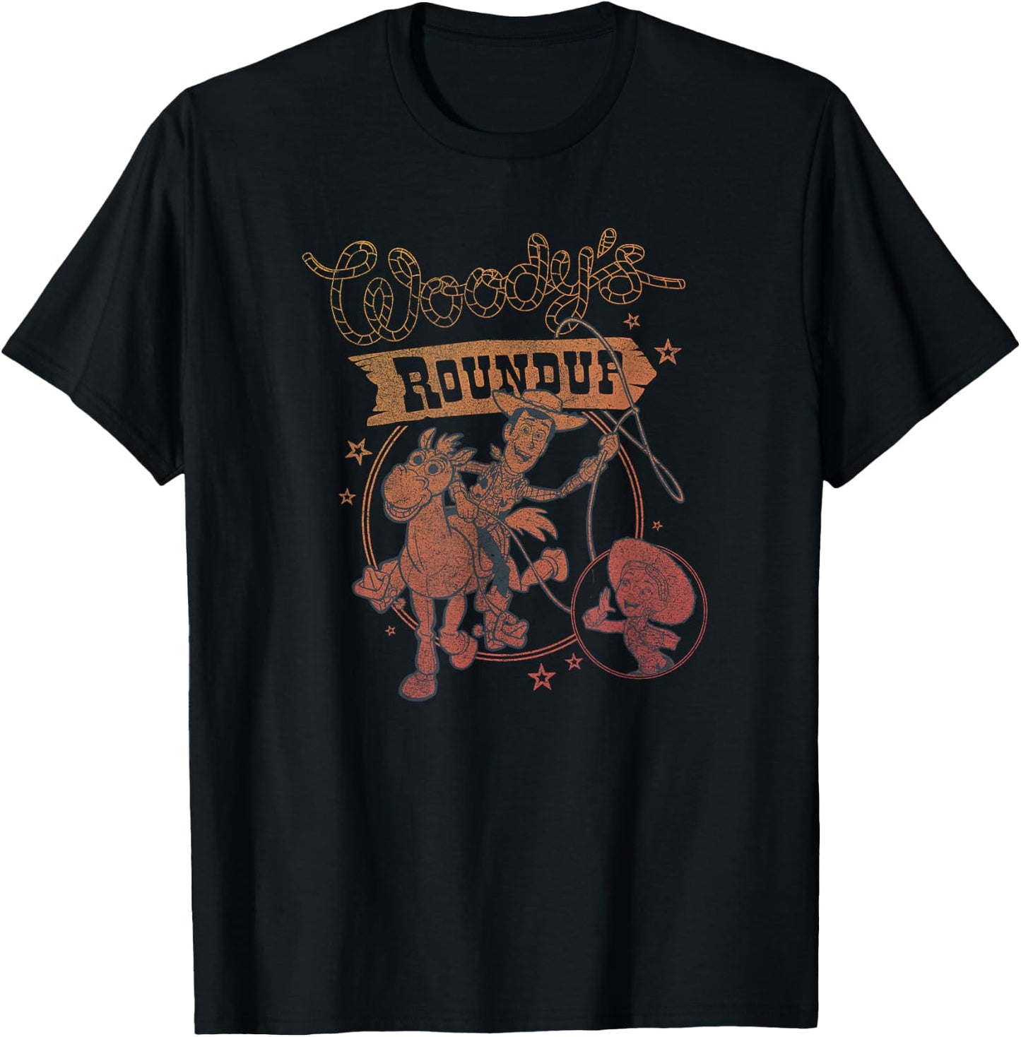 Disney Toy Story Woody's Roundup Group Poster T-Shirt - T-Shirt | Black