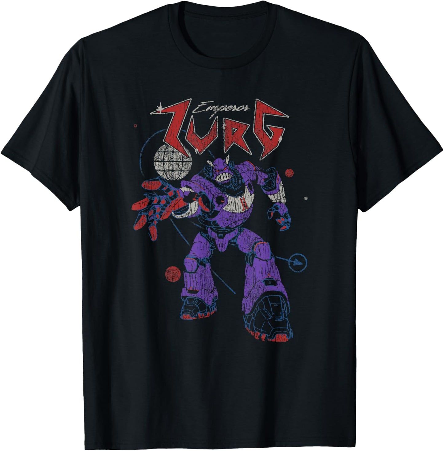 Disney Pixar Lightyear Emperor Zurg Retro Metal Poster T-Shirt - T-Shirt | Black