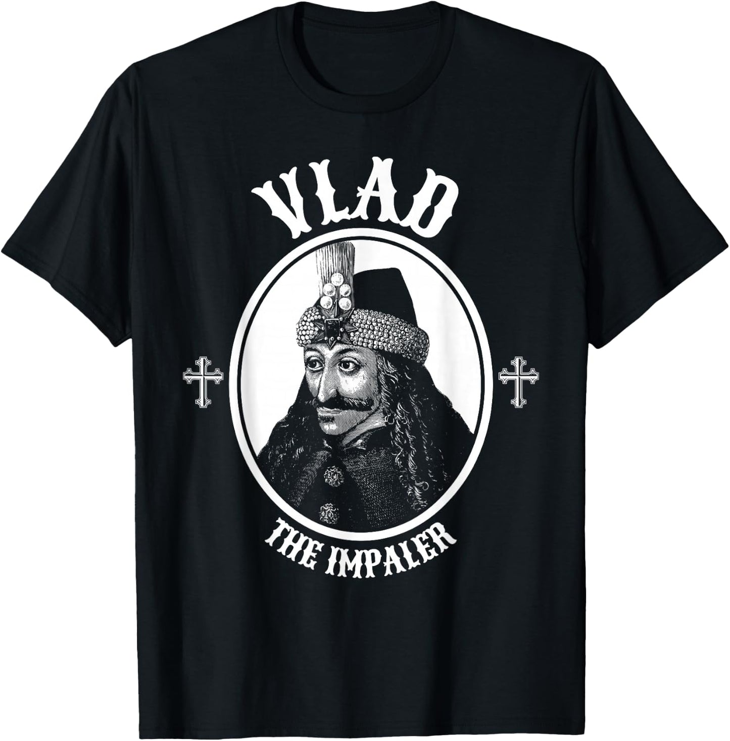 Dracula Vlad The Impaler Undead Goth T-Shirt - T-Shirt | Black