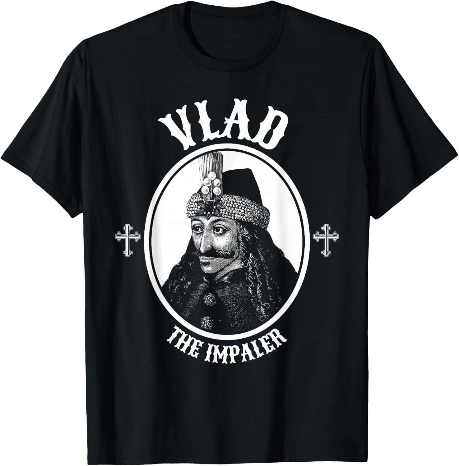 Dracula Vlad The Impaler Undead Goth T-Shirt - T-Shirt | Black