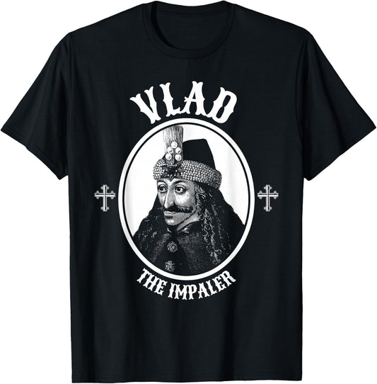 Dracula Vlad The Impaler Undead Goth T-Shirt - T-Shirt | Black
