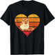 Gerbil Retro Vintage Heart Desert Animal Lover Rodent Rat T-Shirt - T-Shirt | Black