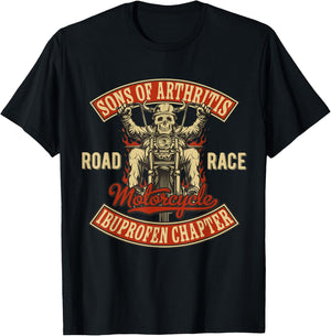 Arthritis Biker Motorcycle gang T-Shirt - T-Shirt | Black