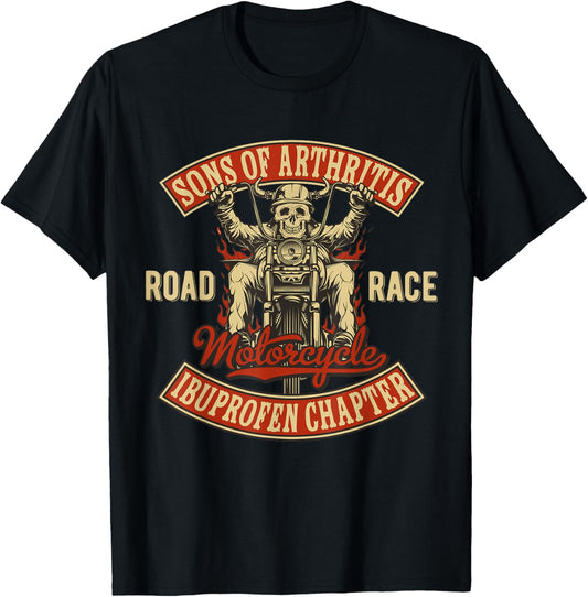 Arthritis Biker Motorcycle gang T-Shirt - T-Shirt | Black