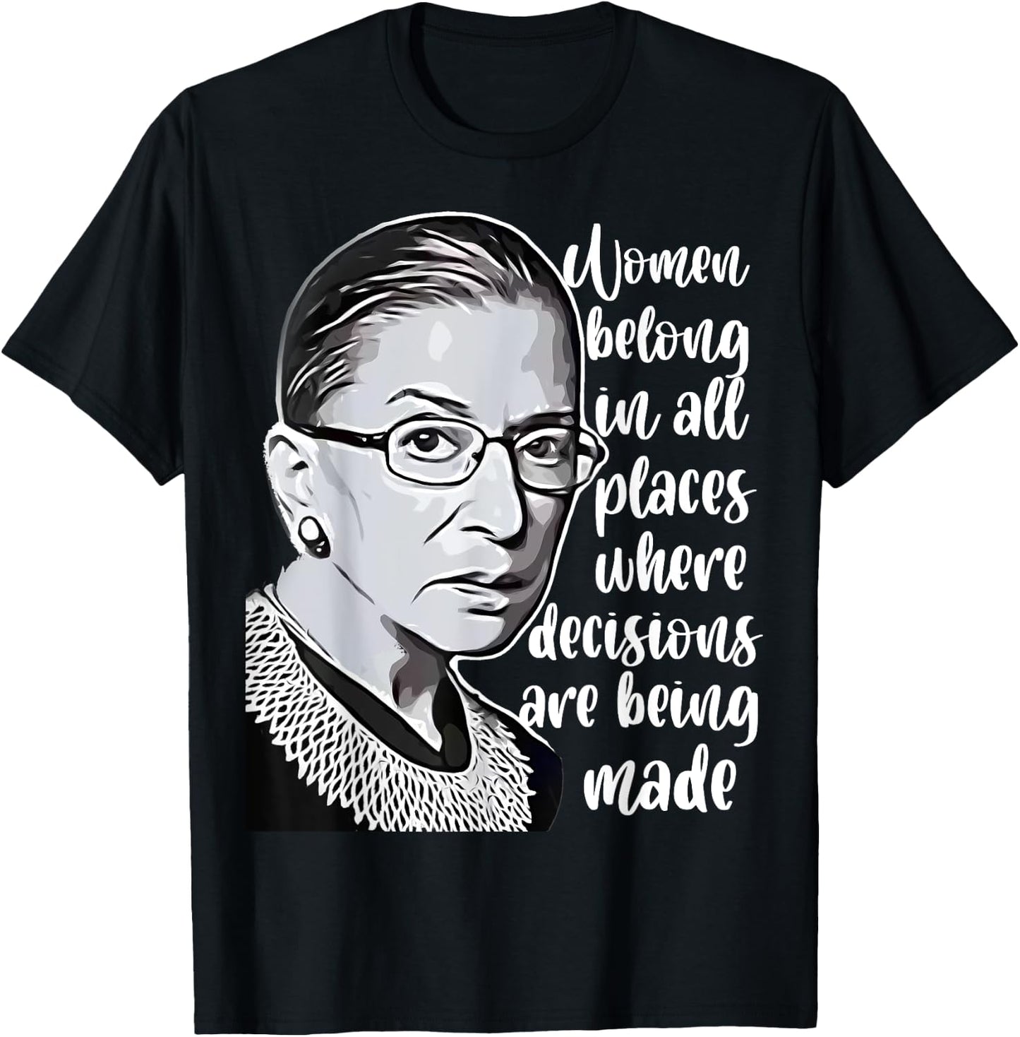 Vintage Ruth Bader Ginsburg RBG Gift T-Shirt - T-Shirt | Black