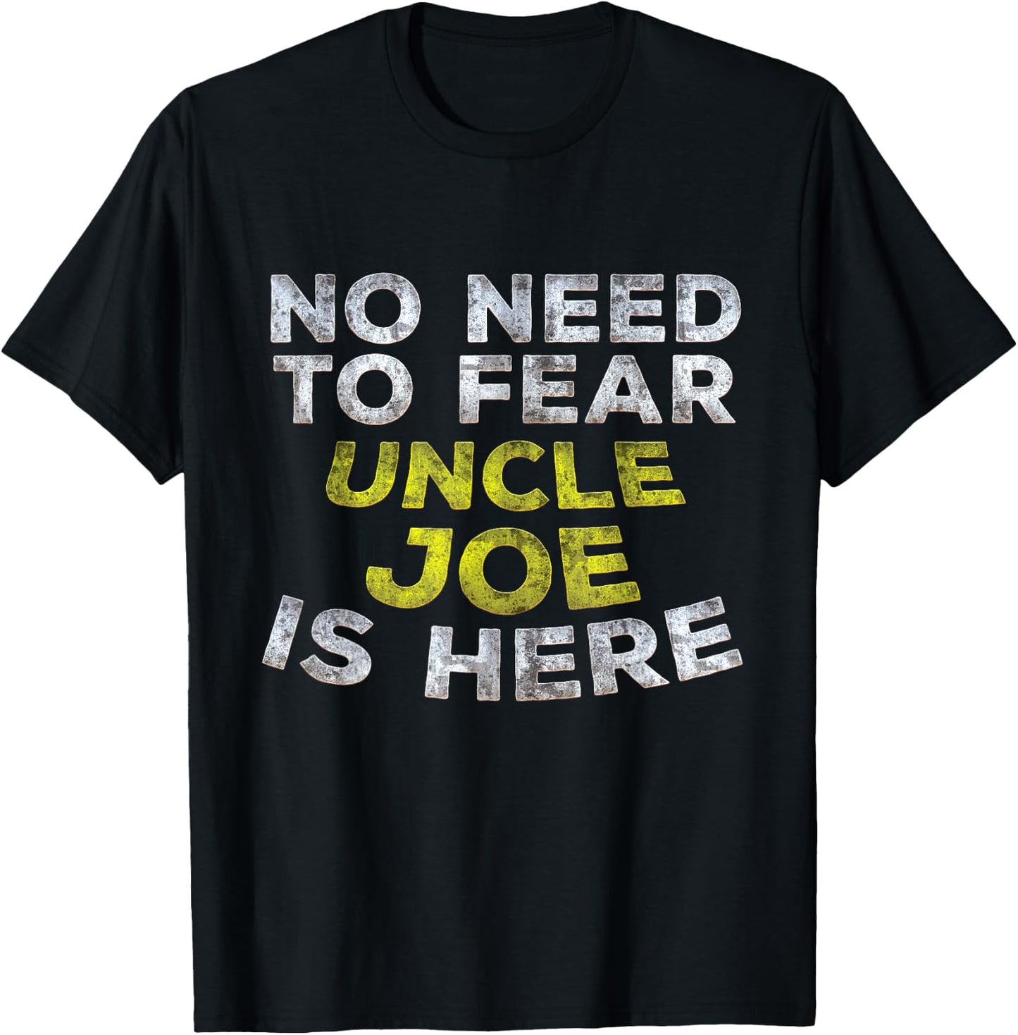 JOE Funny Uncle Gift Family Name Text T-Shirt - T-Shirt | Black