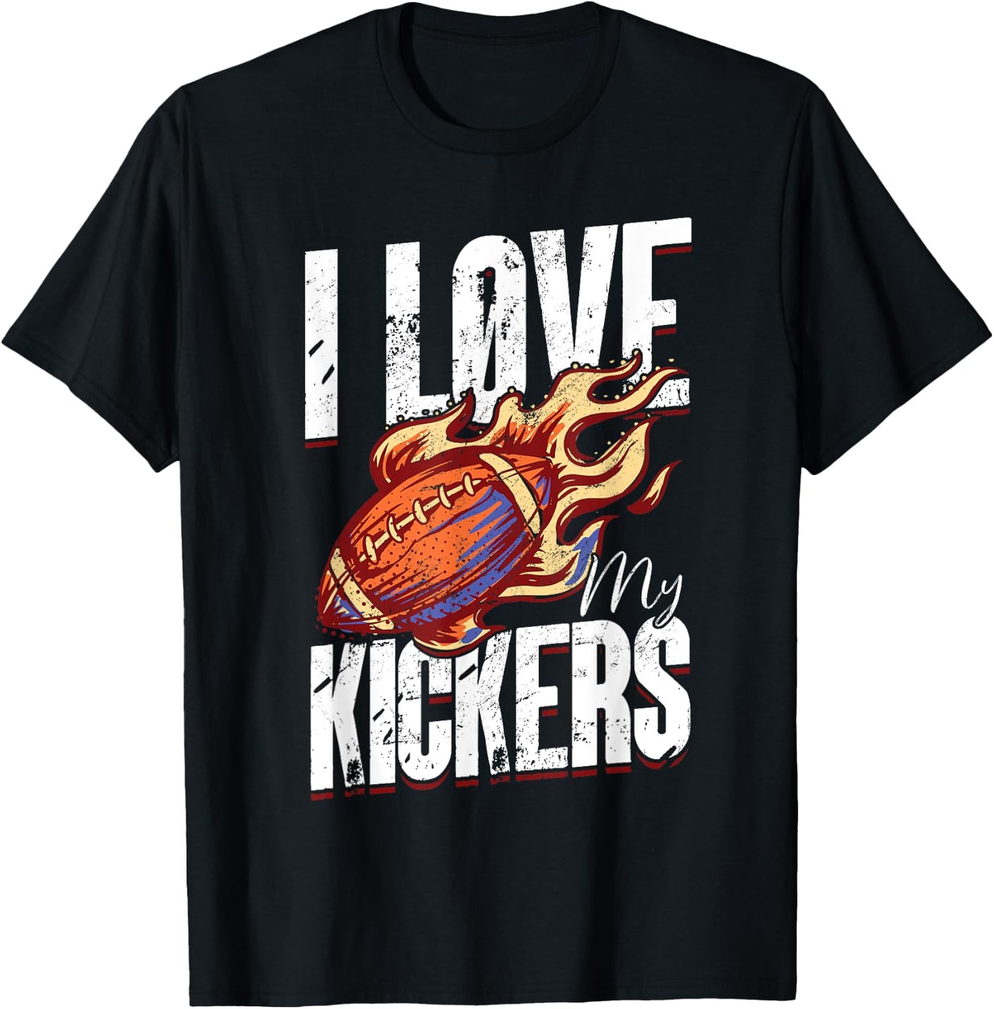 I Love My Kickers - Fantasy Football T-Shirt - T-Shirt | Black
