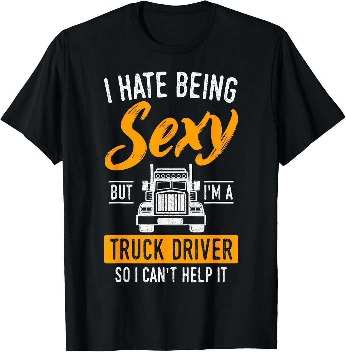 Truck Driver Trucker Truckie LGV Driving Teamster Vehicle T-Shirt - T-Shirt | Black