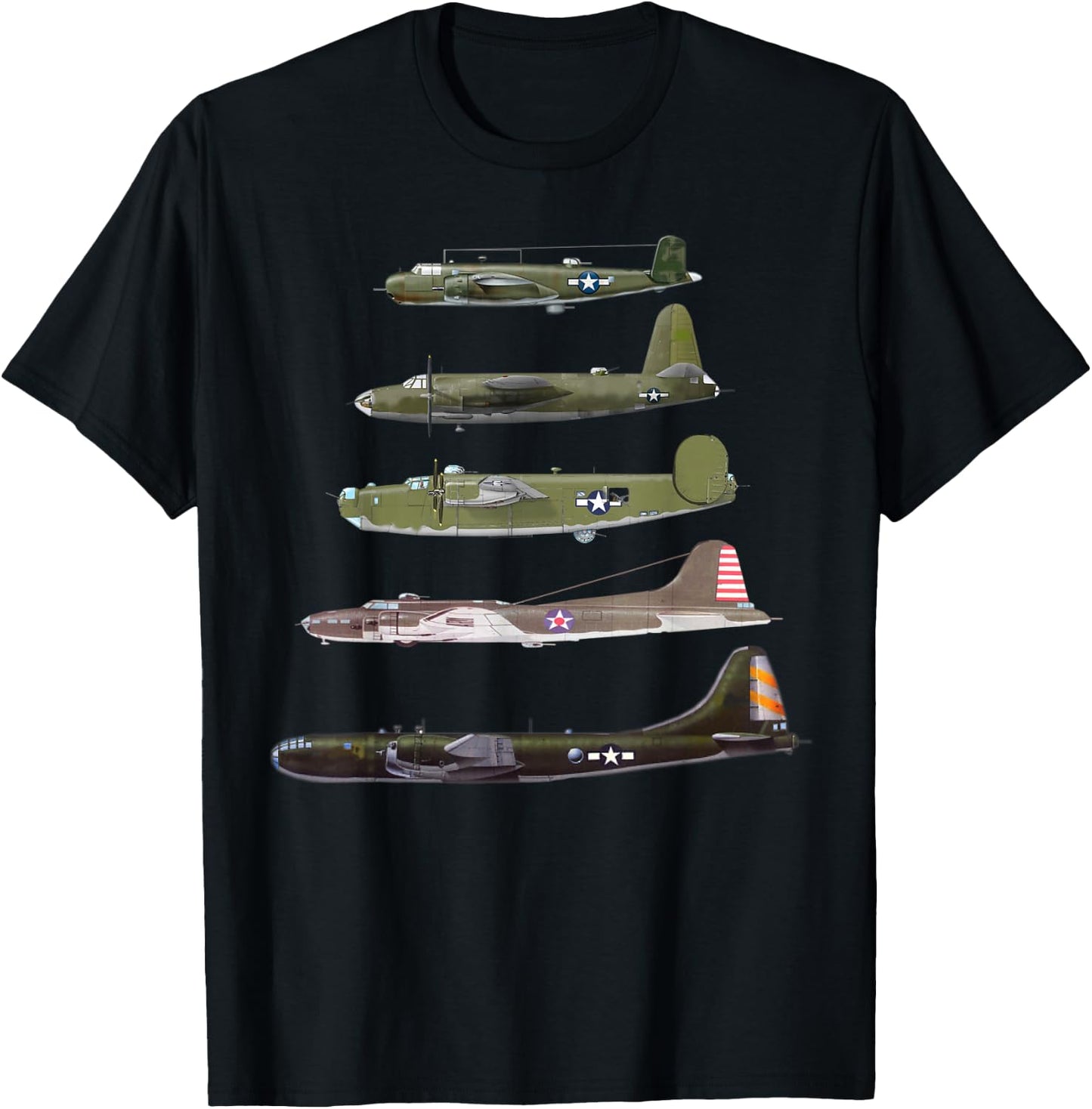 WW2 Bombers Planes Spotting B-29 Superfortress T-Shirt - T-Shirt | Black