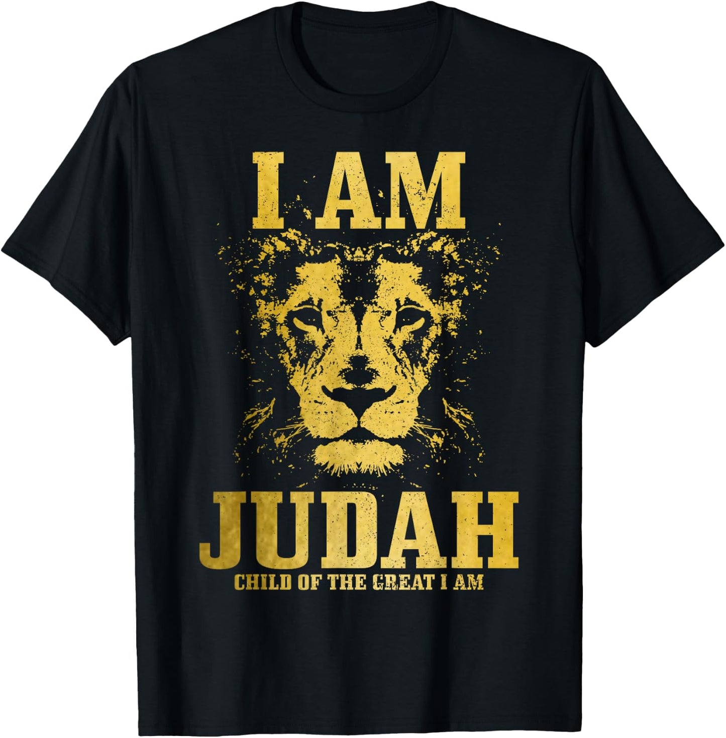 I Am Judah Child Of The Great Lion Israelite Israel Hebrew T-Shirt - T-Shirt | Black