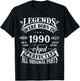 35th Birthday Vintage Legends Born In 1990 35 Years Old T-Shirt - T-Shirt | Black