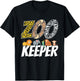 Zookeeper Costume African Savanna Zoo Keeper Animals Lover T-Shirt - T-Shirt | Black