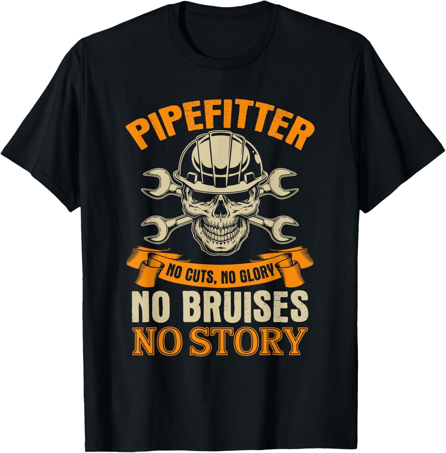 Funny Pipefitter Shirt for Union Members T-Shirt - T-Shirt | Black