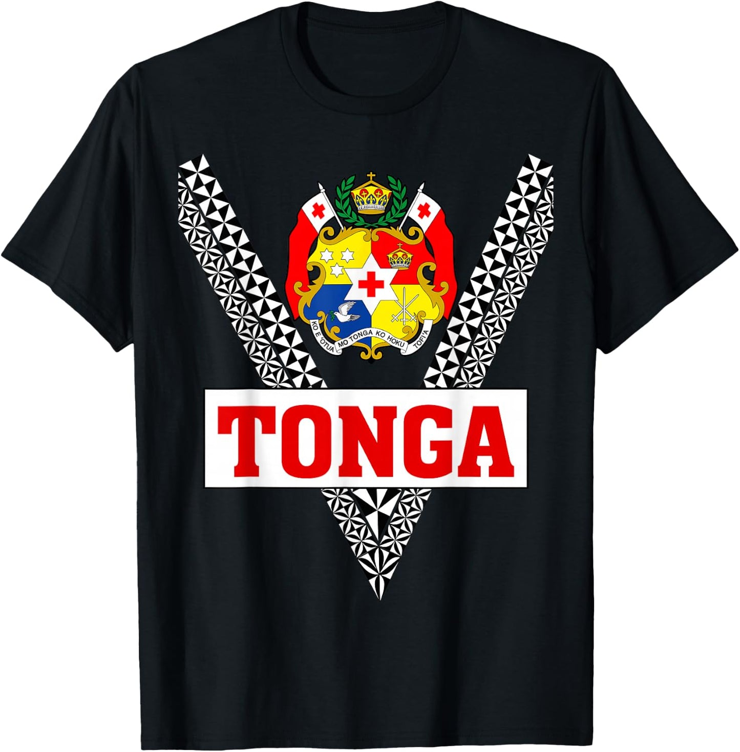 Mate Ma'a Tonga - Sila Tonga - Tongan Design T-Shirt - T-Shirt | Black