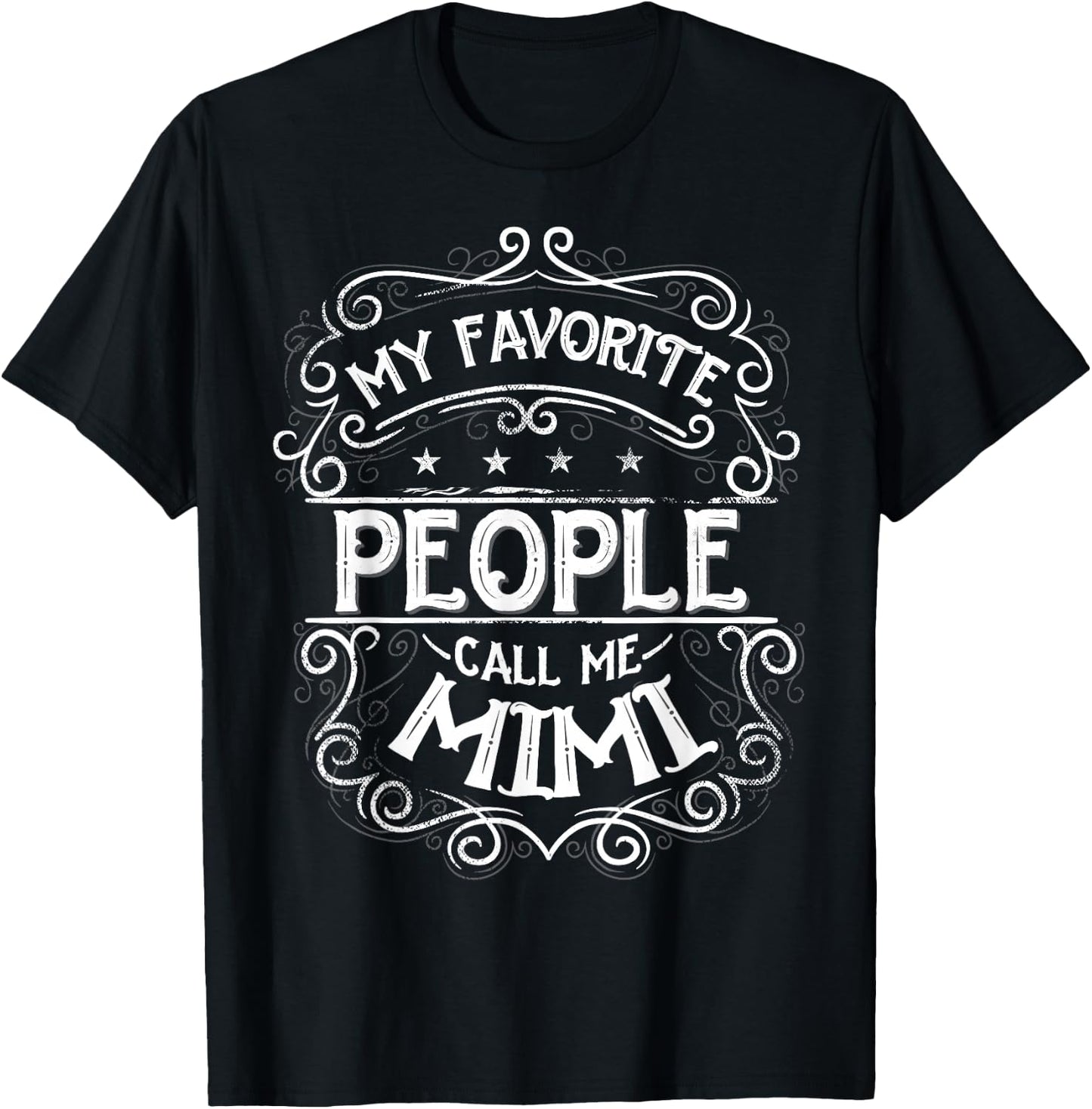 People Call Me Mimi Shirt, Grandma Gifts from Grandchildren T-Shirt - T-Shirt | Black
