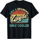 Zayde Like A Grandpa Only Cooler Vintage Dad Fathers Day T-Shirt - T-Shirt | Black