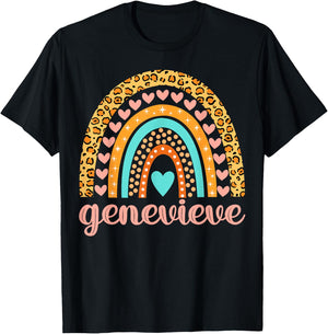 Genevieve Genevieve Name Birthday Shirt Gift T-Shirt - T-Shirt | Black
