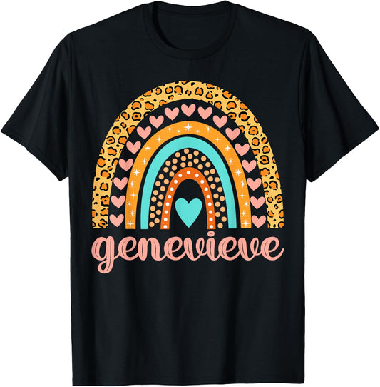 Genevieve Genevieve Name Birthday Shirt Gift T-Shirt - T-Shirt | Black