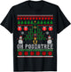 Funny Podiatry Christmas Tree Foot Podiatrist Gift Ugly T-Shirt - T-Shirt | Black