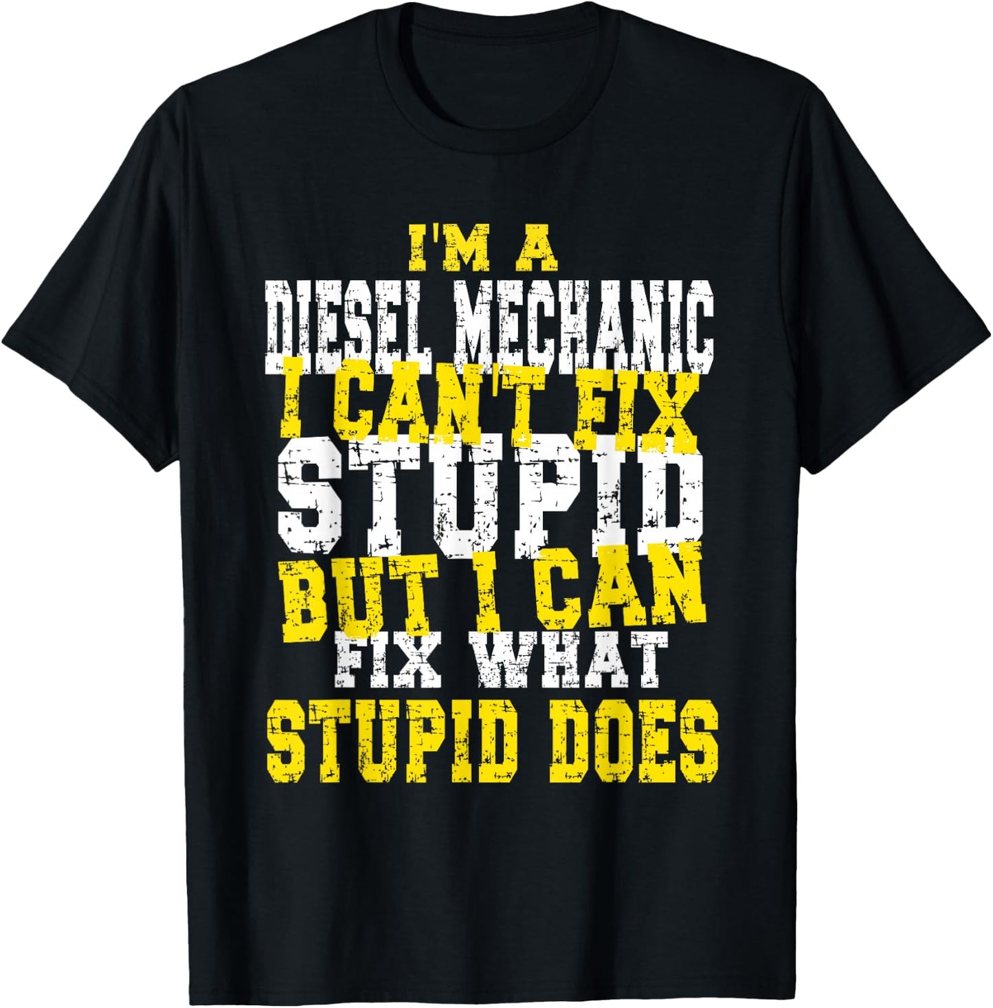 Funny Diesel mechanic quote T-Shirt - T-Shirt | Black