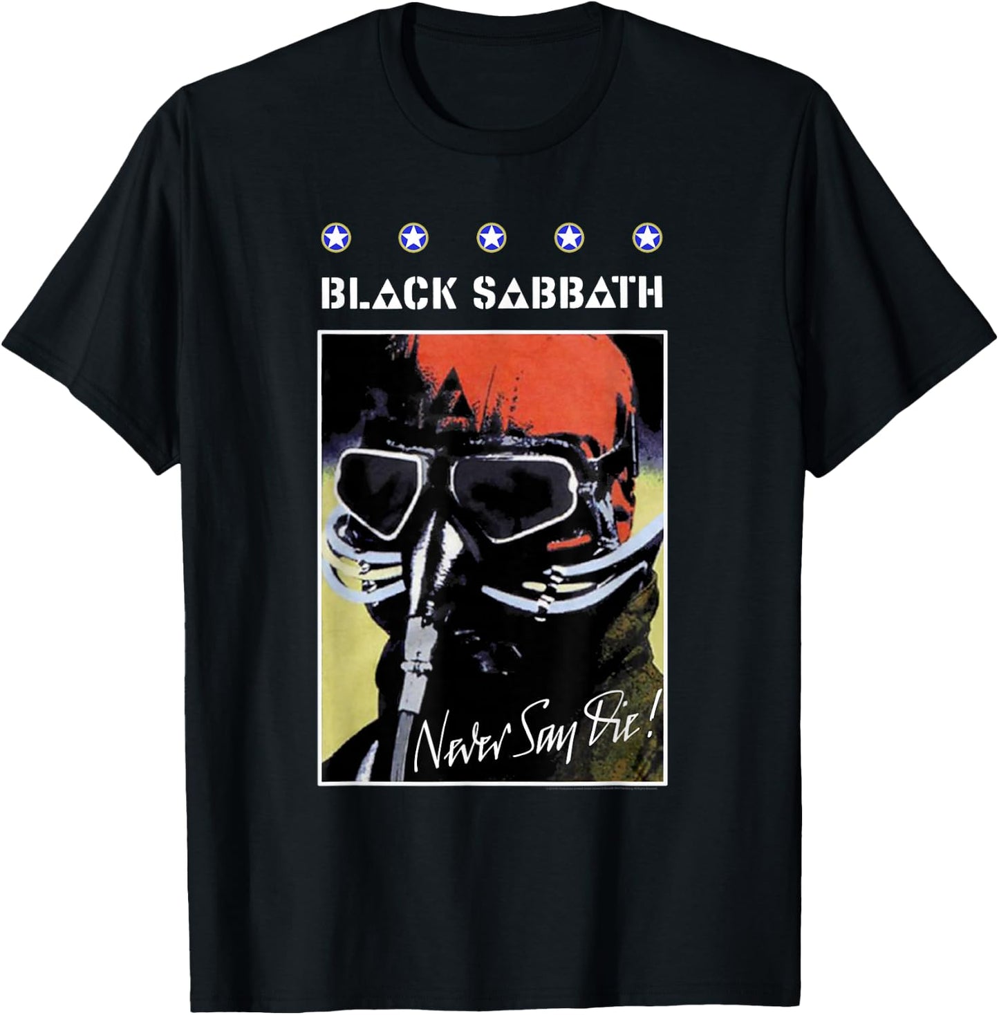 Black Sabbath Official Never Say Die Poster T-Shirt - T-Shirt | Black